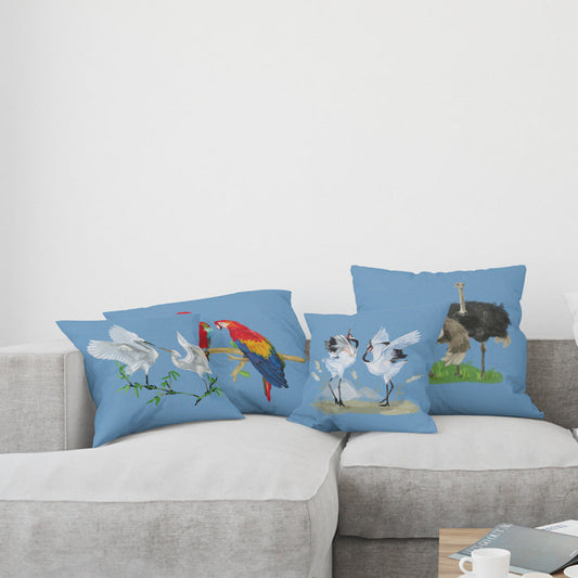 KTX-526291 Modern Cartoon Cotton and Linen Throw Pillow Cover - 45x45cm