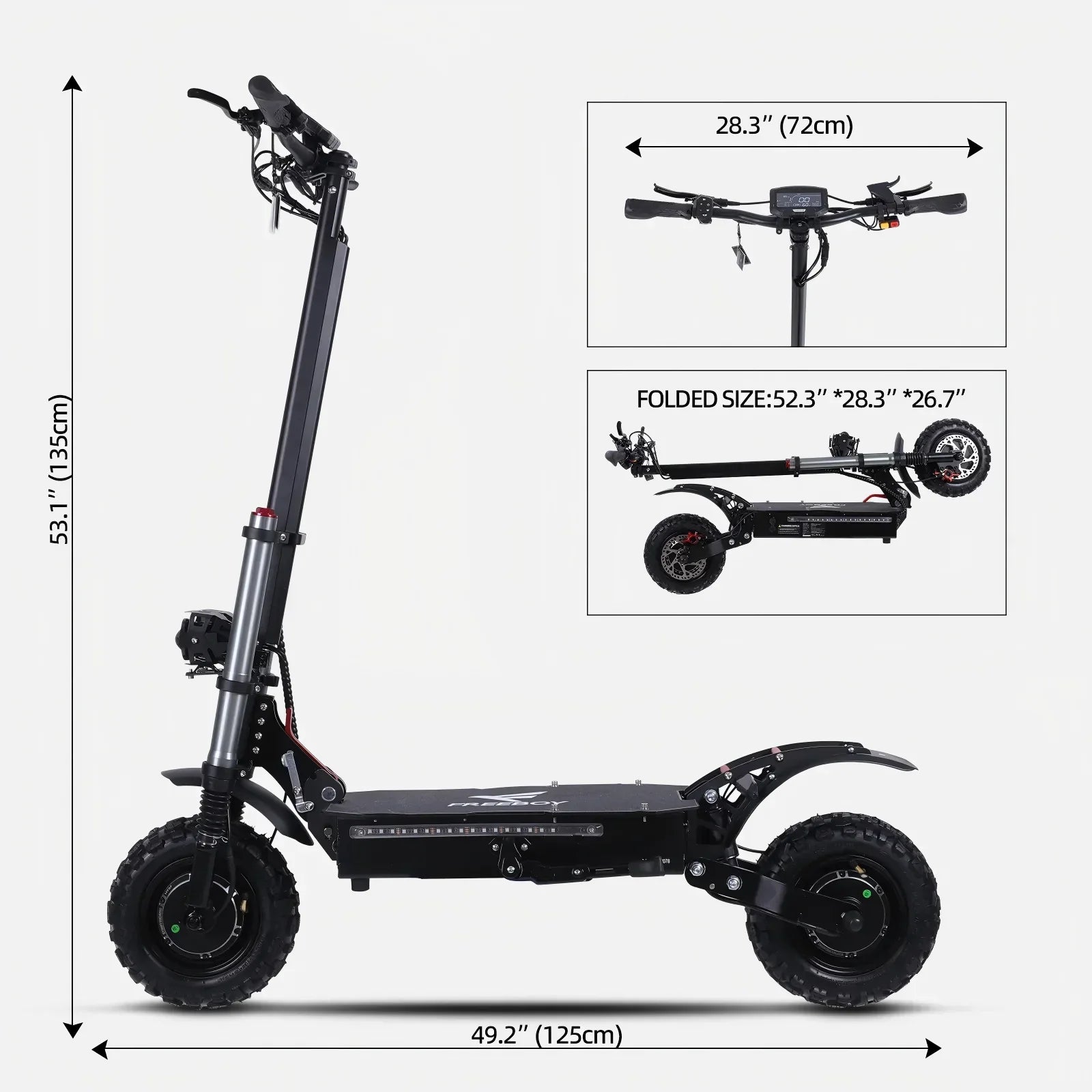 KTX-526739 60V 38AH Electric Scooter with Seat, 6000W Motor, 100-120KM Range, Foldable & Waterproof, Dual Suspension