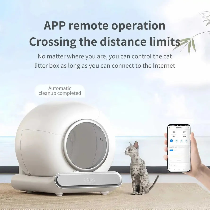 KTX-528147 Intelligent Self-Cleaning Cat Litter Box with Gravity Sensor Monitoring System