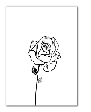 KTX-529619 Minimalist Black and White Cotton and Polyester Wall Art Mural with Inspirational Quote for Salon Décor