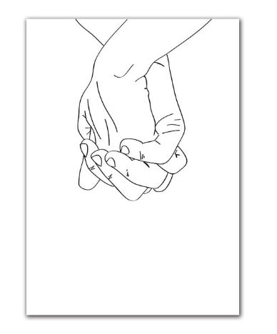 KTX-529619 Minimalist Black and White Cotton and Polyester Wall Art Mural with Inspirational Quote for Salon Décor