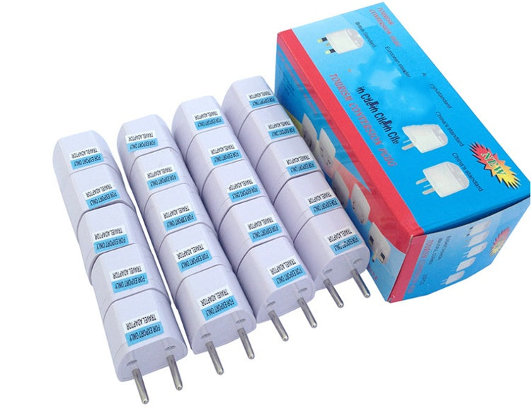 KTX-529747 Universal Multi-Country Plug Adapter for International Travel, 110-250V, 3-Hole & 2-Hole Versions