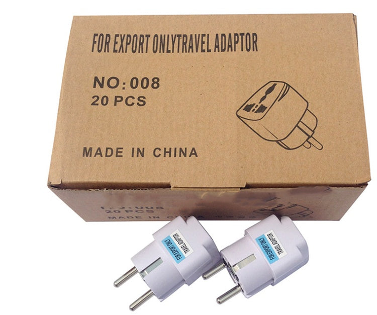 KTX-529747 Universal Multi-Country Plug Adapter for International Travel, 110-250V, 3-Hole & 2-Hole Versions
