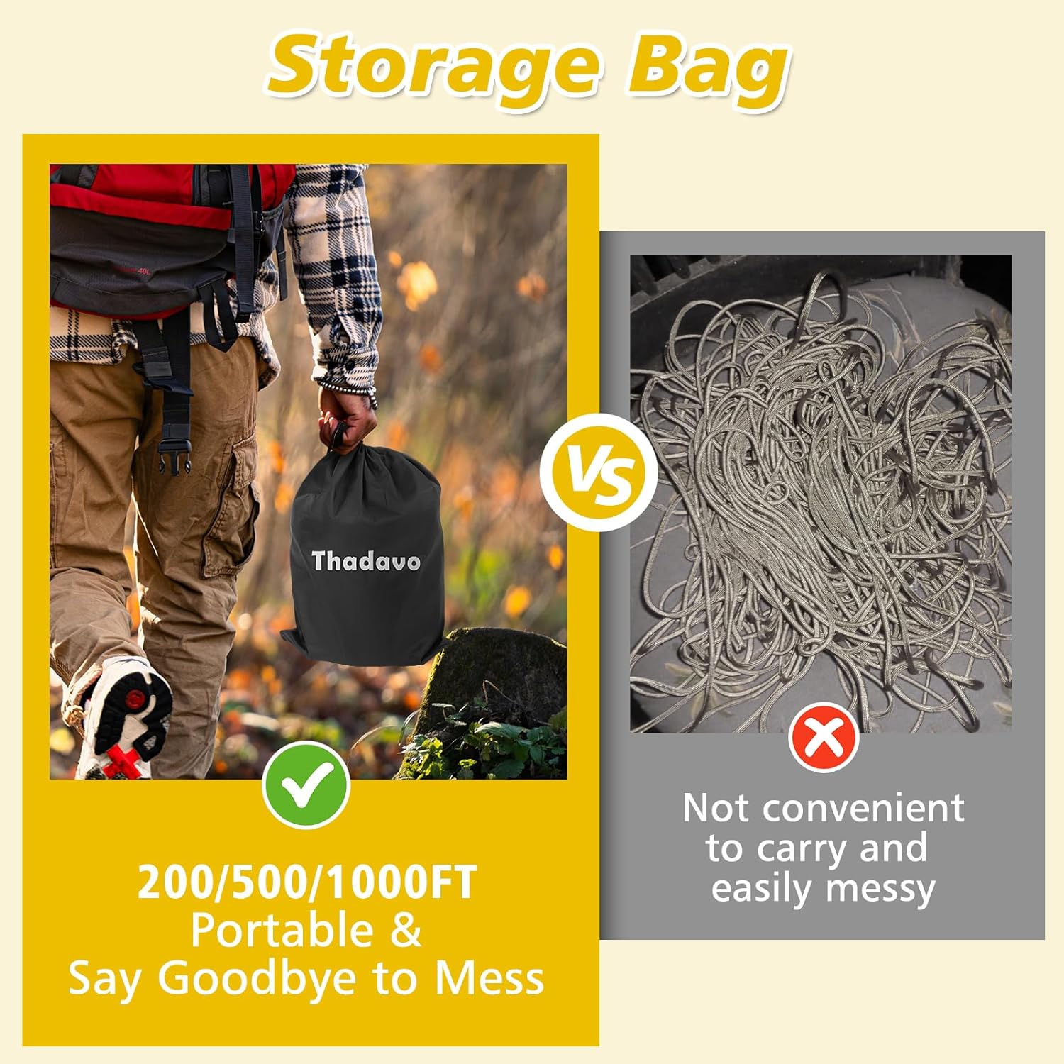 KTX-532179 Reflective Paracord Rope 850lb Strength, 4mm, 50-1000ft Lengths for Camping, Hiking, DIY Projects and Emergency Use