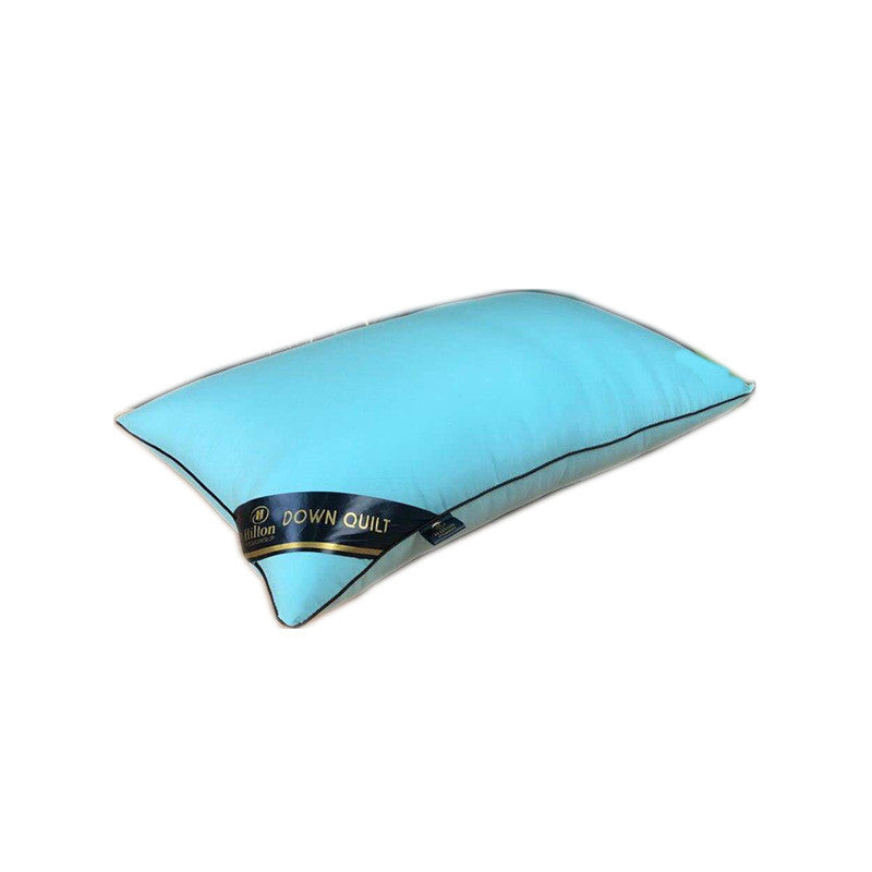 KTX-532819 Rectangular Brushed Polyester Fiber Pillow with Feather Silk Filling – Available in White, Camel, Orange, Cyan, Gray, Blue, Sizes 48x74cm