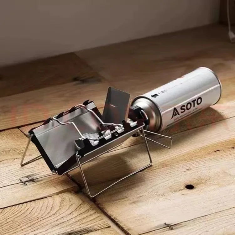 KTX-533651 Foldable Windproof Camping Gas Stove for Outdoor Picnic and Travel, Model BGL036