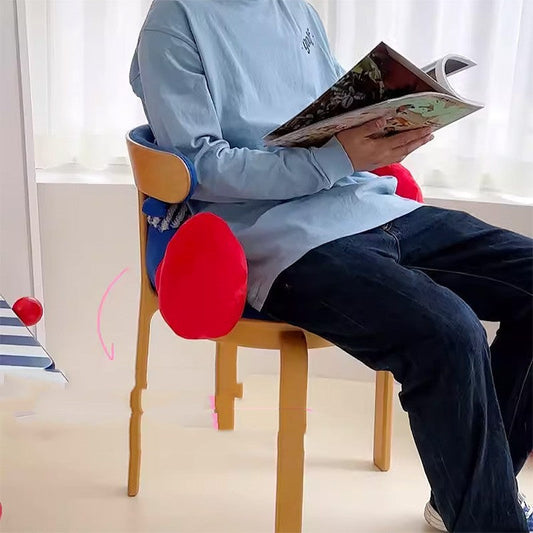 KTX-534099 Cartoon Reading Pillow for Dormitory Sofa - Available in Purple, Green, Blue, Pink