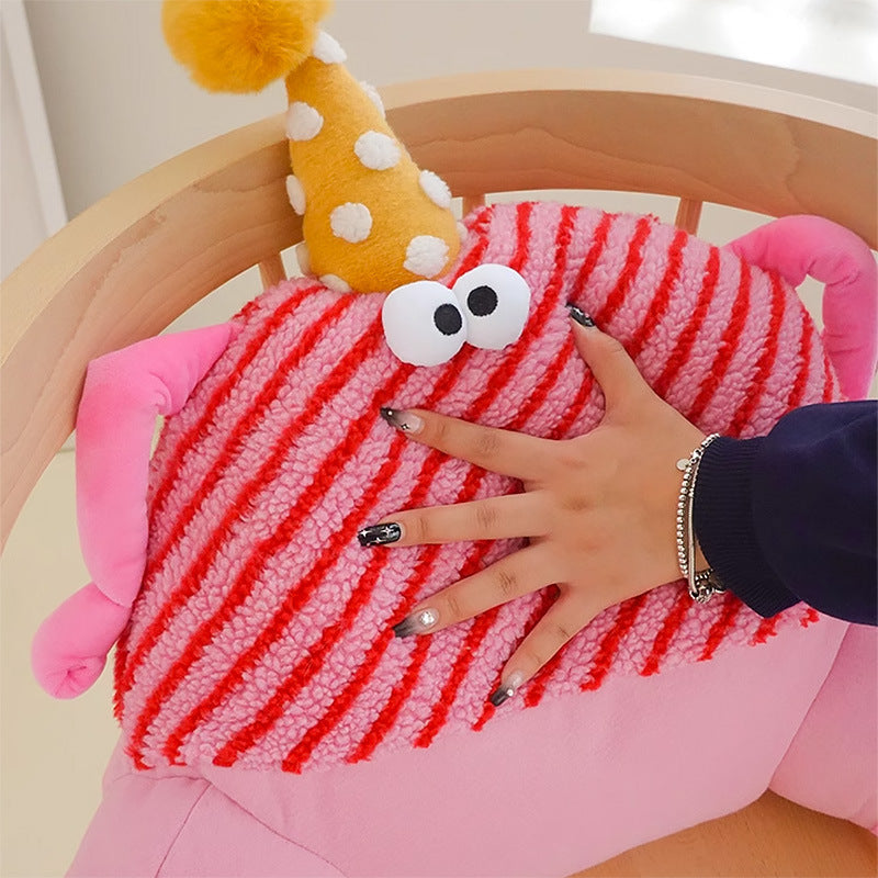 KTX-534099 Cartoon Reading Pillow for Dormitory Sofa - Available in Purple, Green, Blue, Pink