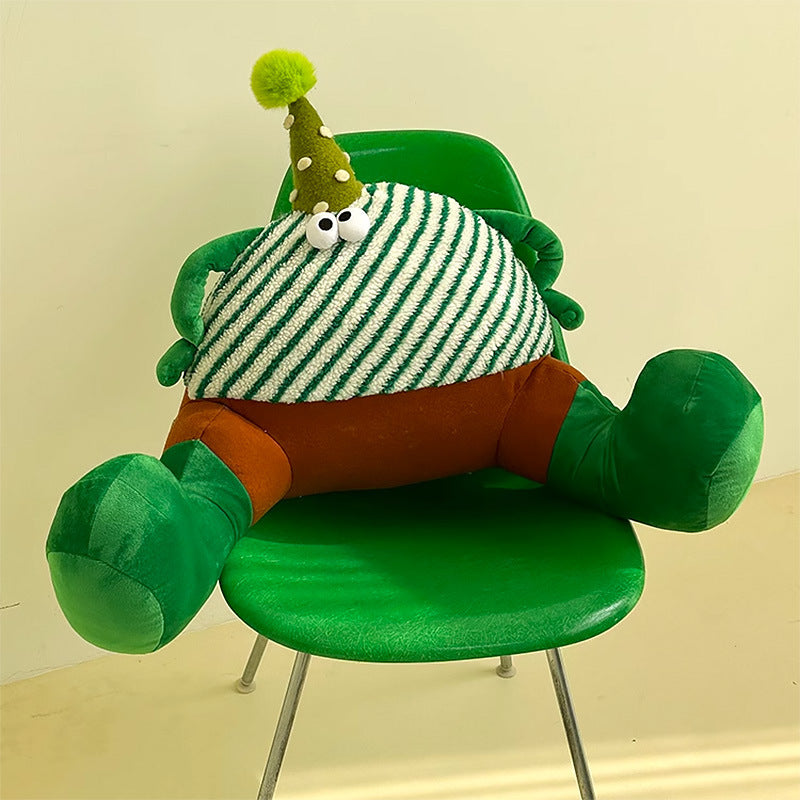 KTX-534099 Cartoon Reading Pillow for Dormitory Sofa - Available in Purple, Green, Blue, Pink