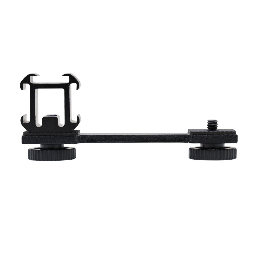 KTX-534355 Three-Head Hot Shoe Bracket for Camera and Flash, Aluminum Alloy Construction, Maximum Load 2 kg