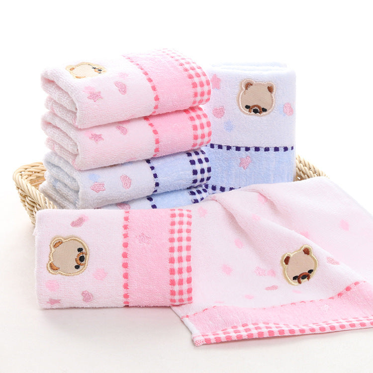KTX-534867 Cotton Cartoon Towel for Kids - Soft, Absorbent, and Quick-Drying