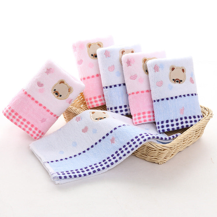 KTX-534867 Cotton Cartoon Towel for Kids - Soft, Absorbent, and Quick-Drying