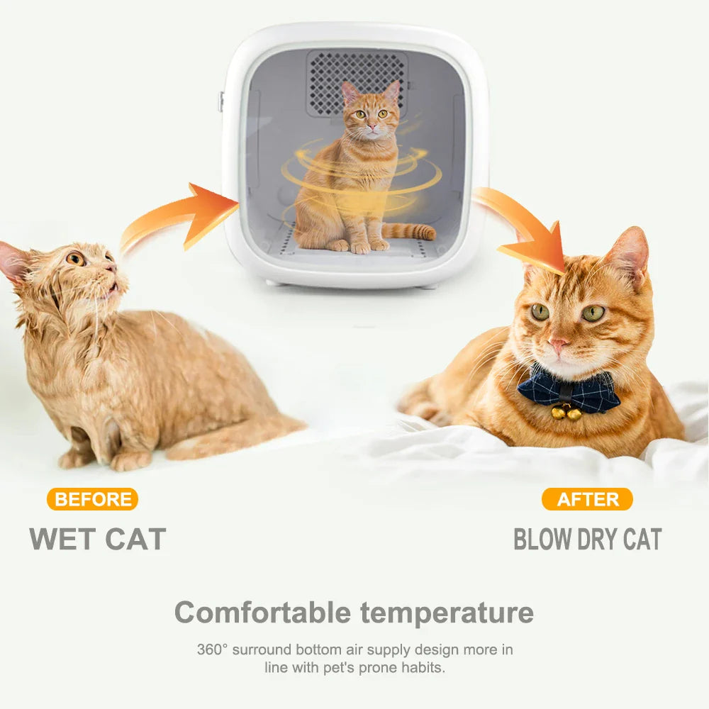 KTX-535699 Automatic Low Noise Pet Hair Dryer Box for Small to Medium Dogs and Cats