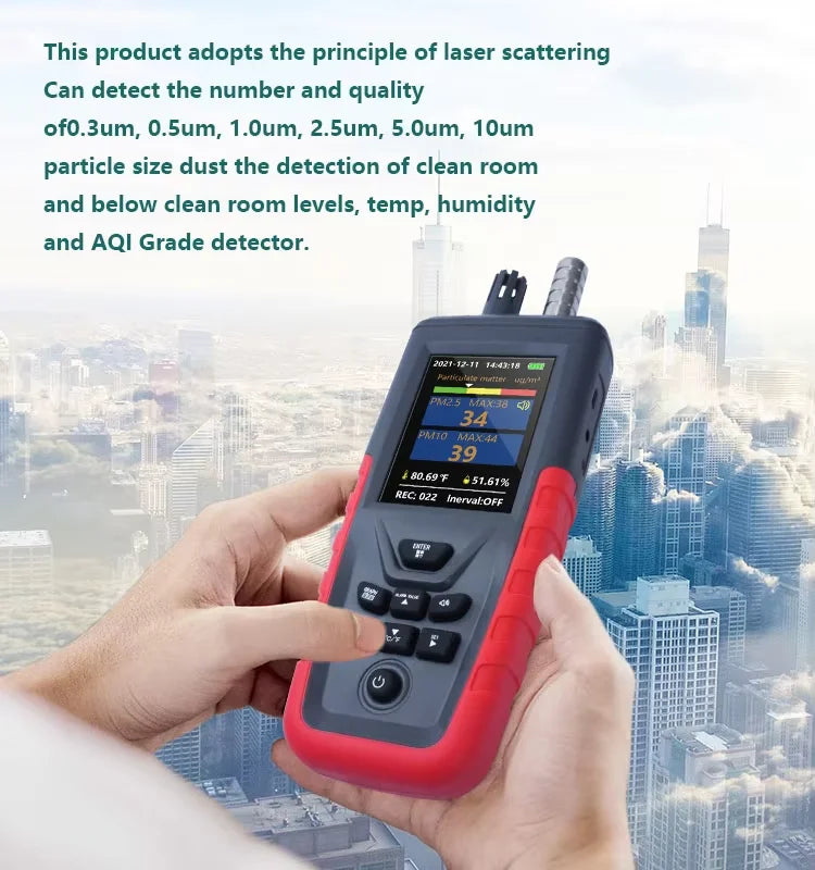 KTX-536787 Indoor Air Quality Monitor for PM2.5 and PM10 Detection – Accurate Dust and Particle Pollution Measurement
