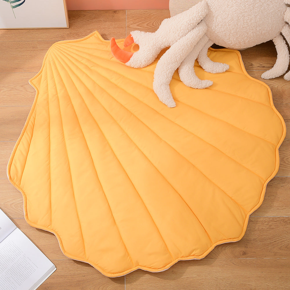 KTX-537747 Non-Slip Thickened Baby Crawling Mat with Shell Design for Child Development and Play