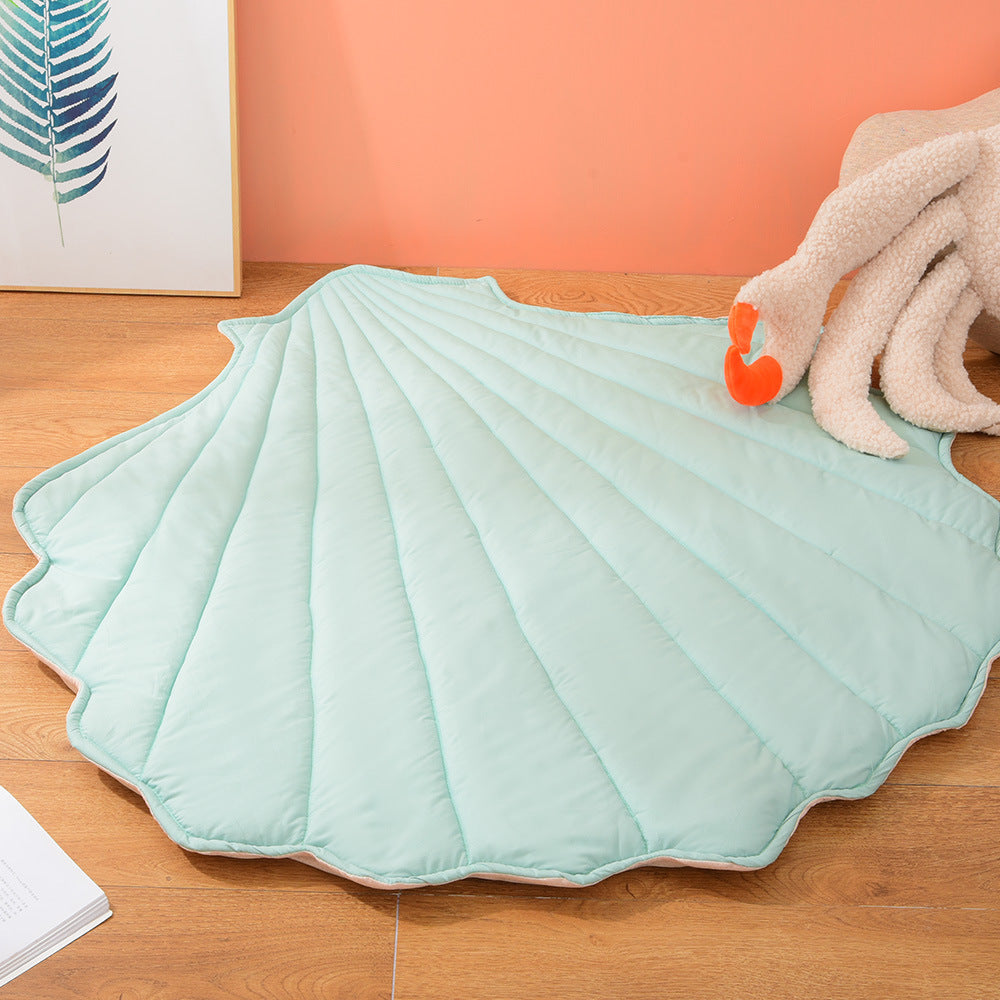 KTX-537747 Non-Slip Thickened Baby Crawling Mat with Shell Design for Child Development and Play