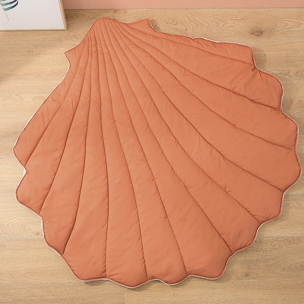 KTX-537747 Non-Slip Thickened Baby Crawling Mat with Shell Design for Child Development and Play