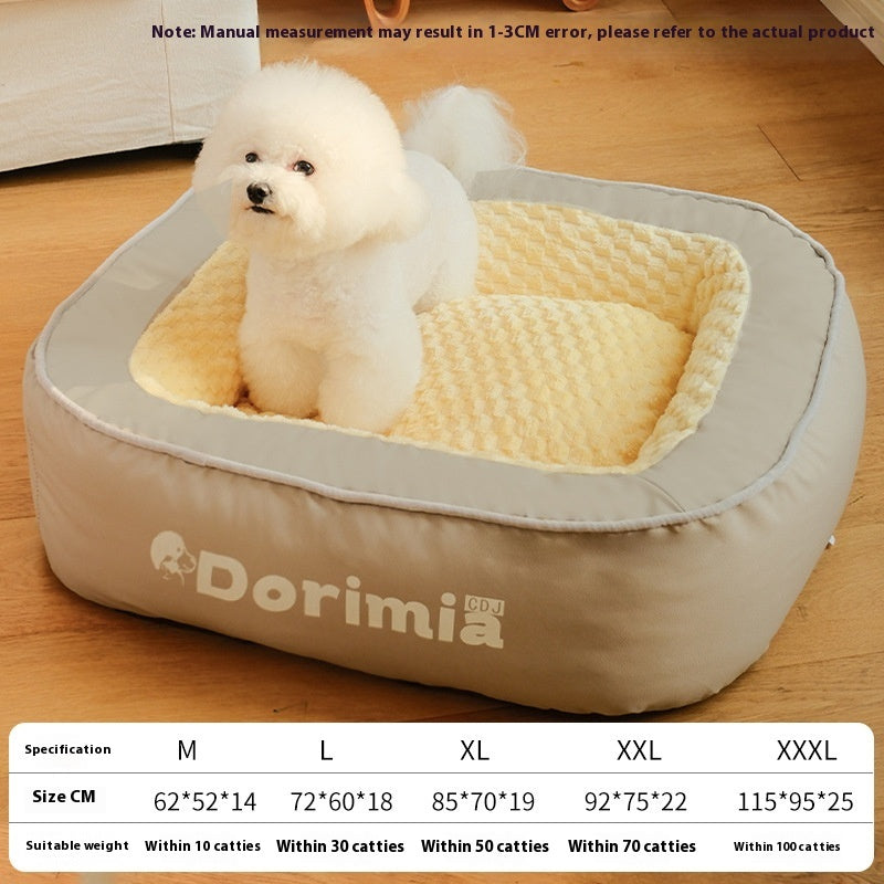 KTX-537875 Removable and Washable Printed Dog Kennel in Various Sizes - Winter Warm Design