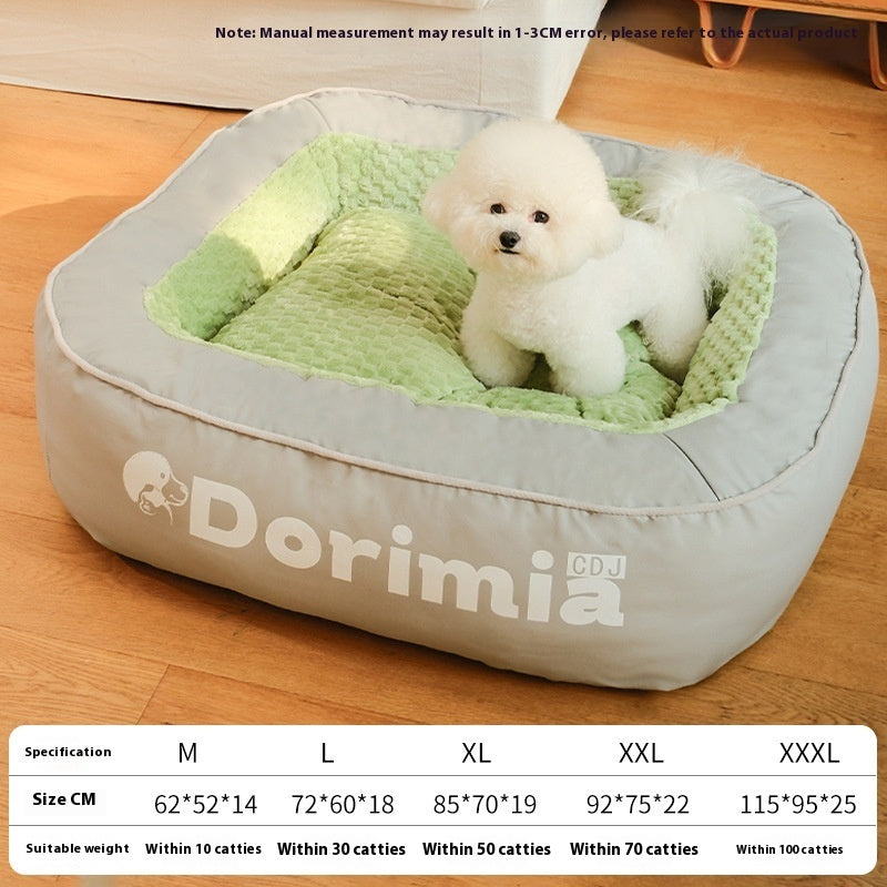 KTX-537875 Removable and Washable Printed Dog Kennel in Various Sizes - Winter Warm Design