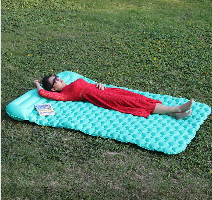 KTX-538579 Inflatable Double Camping Mat with Lycra for Outdoor Activities
