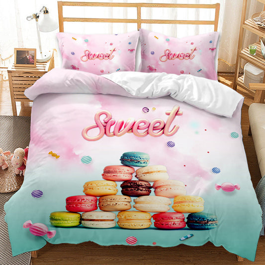 KTX-538579 Soft Sanding Polyester Duvet Cover Set in Multiple Sizes - Three-Piece & Two-Piece Options Available