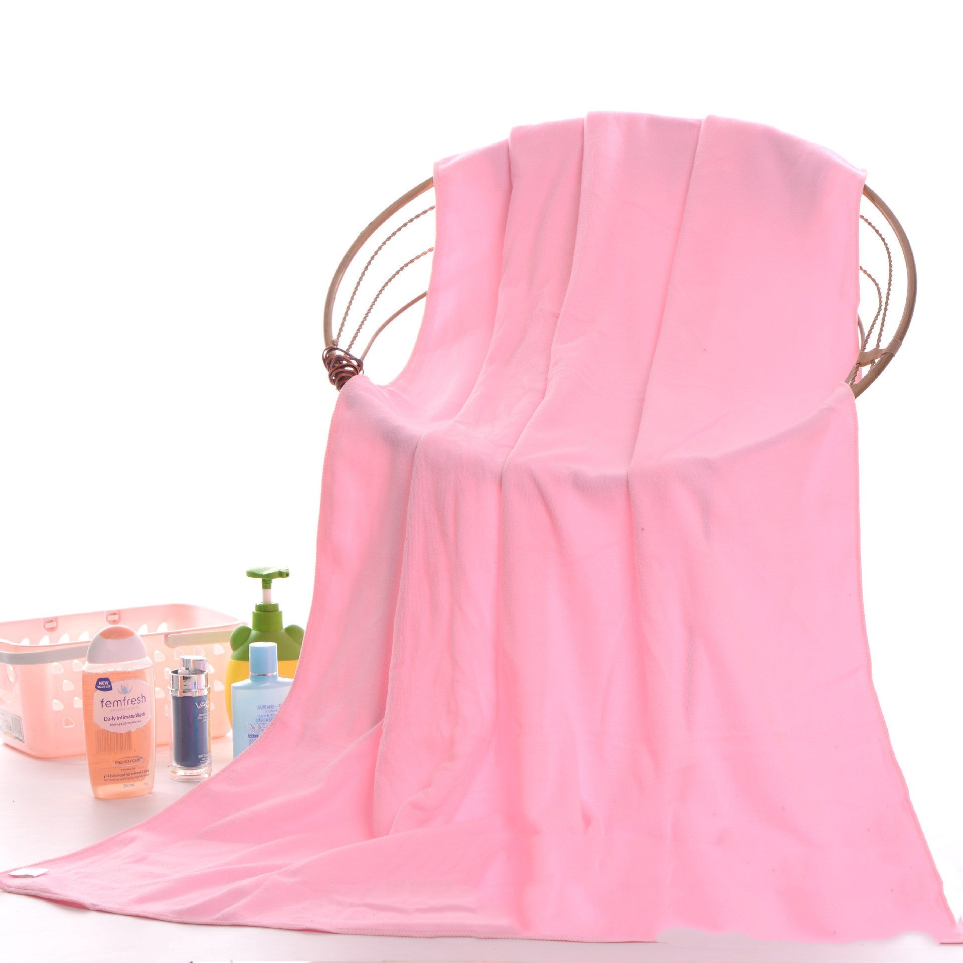 KTX-539475 Microfiber Bath Towel 70x140 cm – Absorbent Superfine Fiber for Beach, Salon, and Therapy Use