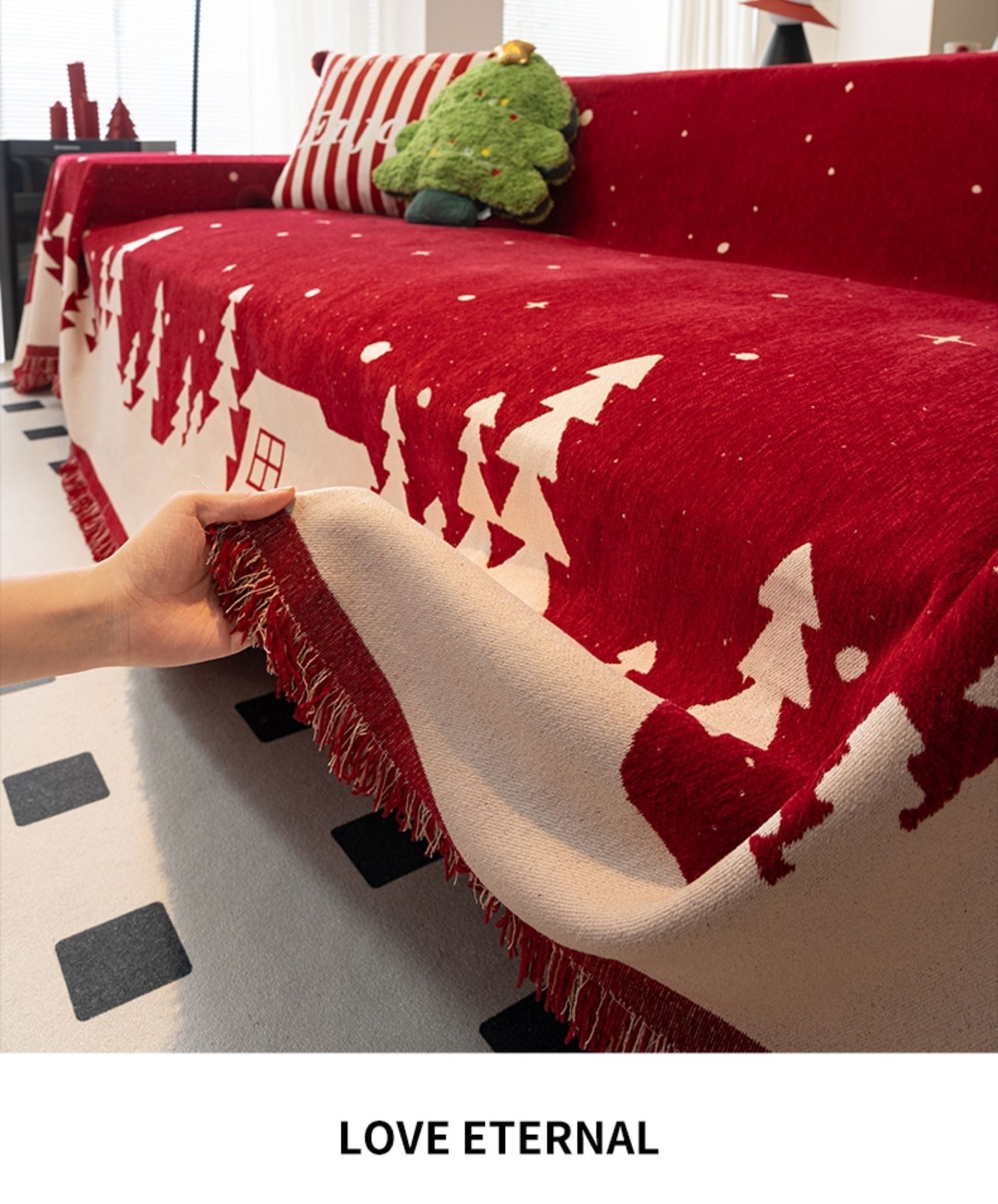 KTX-539795 Universal Anti-Slip Full-Coverage Sofa Cover for All Seasons and Holidays