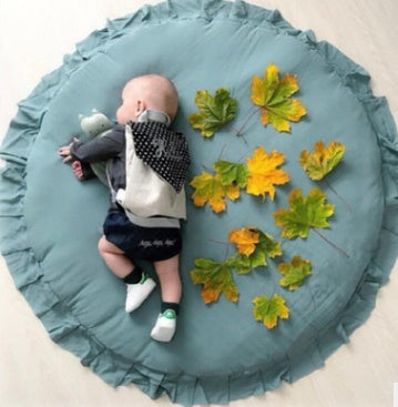 KTX-541971 Soft Cotton Baby Play Mat - 2cm Thick, 100cm Diameter