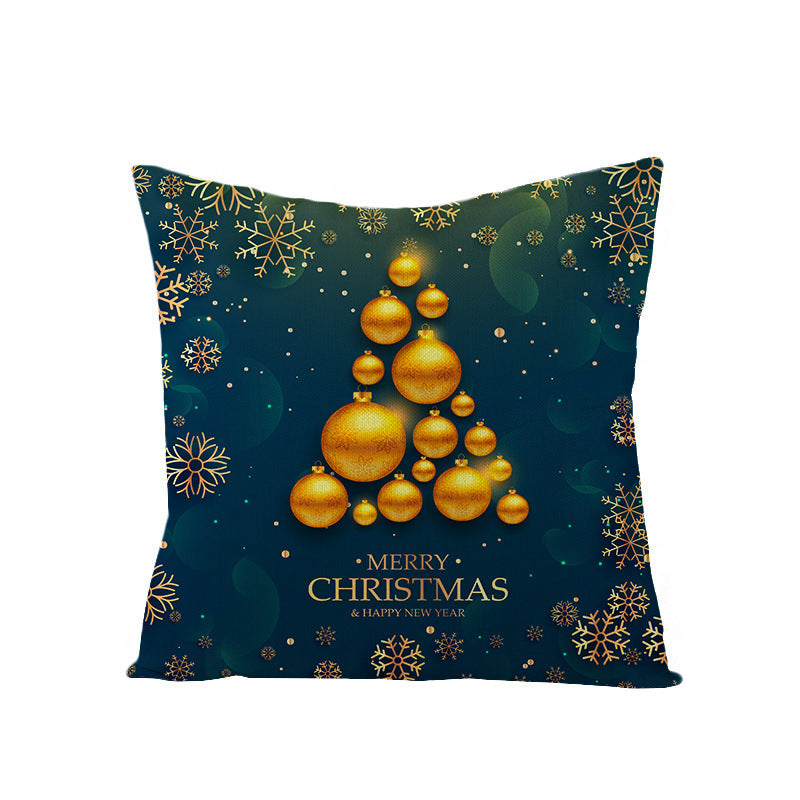 KTX-543251 Cartoon Anime Style Linen Pillowcase Cover - 45x45cm Cushion Cover with PP Cotton Filling