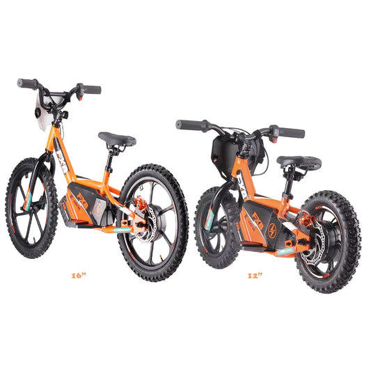 KTX-543763 16-Inch Electric Balance Bike for Kids with 2-Speed Gears and Steel Fork Suspension
