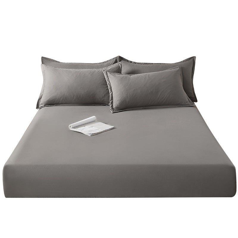 KTX-546451 Pure Cotton Sanding Fitted Sheet - Dustproof Mattress Protector for Standard and Thin Mattress Sizes