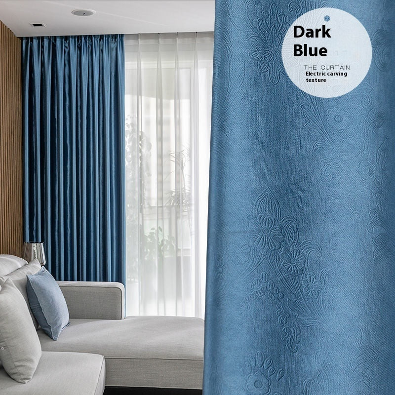 KTX-547347 Thickened Polyester Shading Curtain for Living Room and Balcony - Multiple Sizes Available