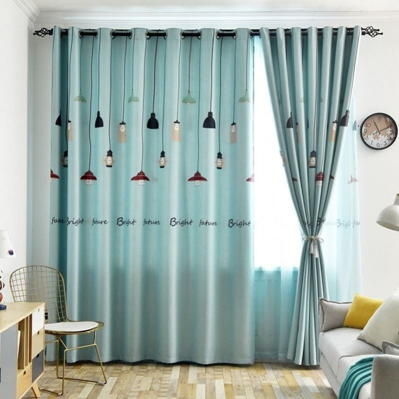 KTX-547347 Thickened Polyester Shading Curtain for Living Room and Balcony - Multiple Sizes Available