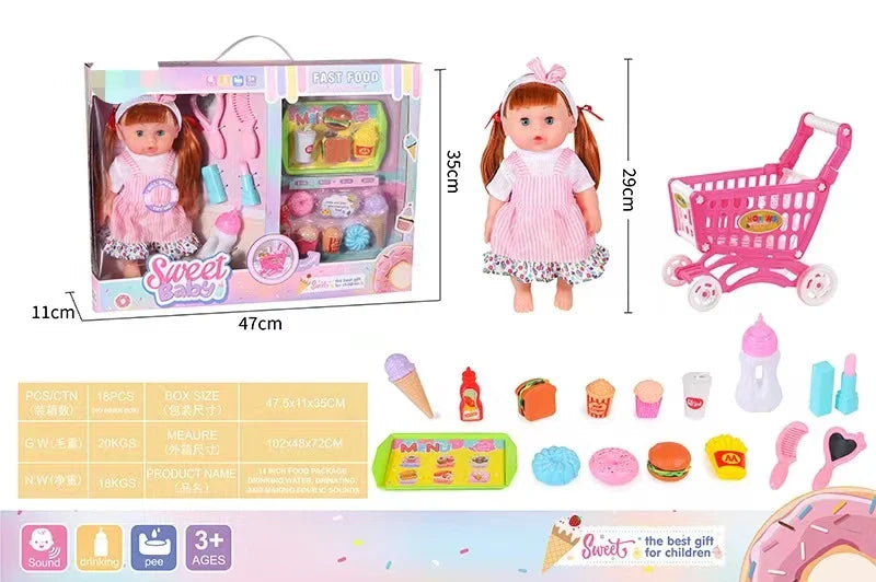 KTX-547475 Lifelike Reborn Baby Doll in Soft Vinyl and Silicone for Children Ages 0-14 Years