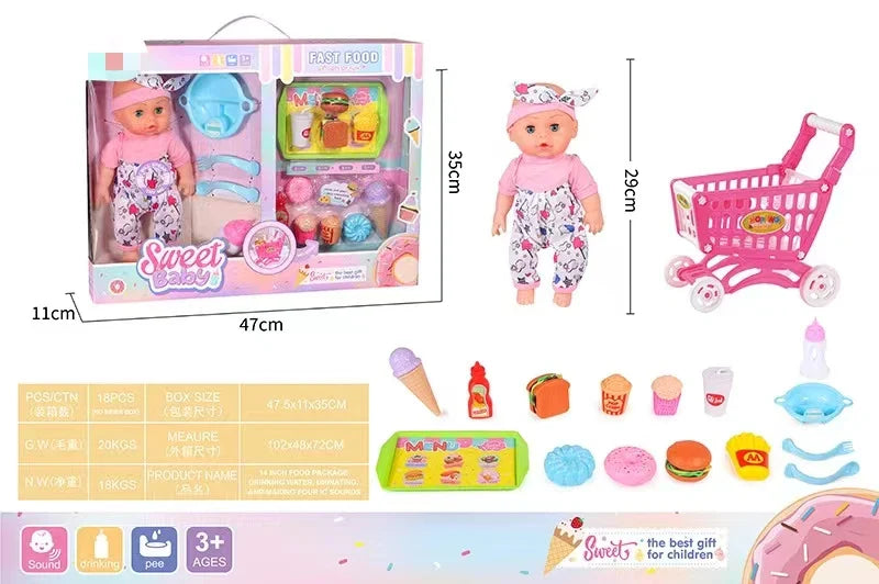 KTX-547475 Lifelike Reborn Baby Doll in Soft Vinyl and Silicone for Children Ages 0-14 Years