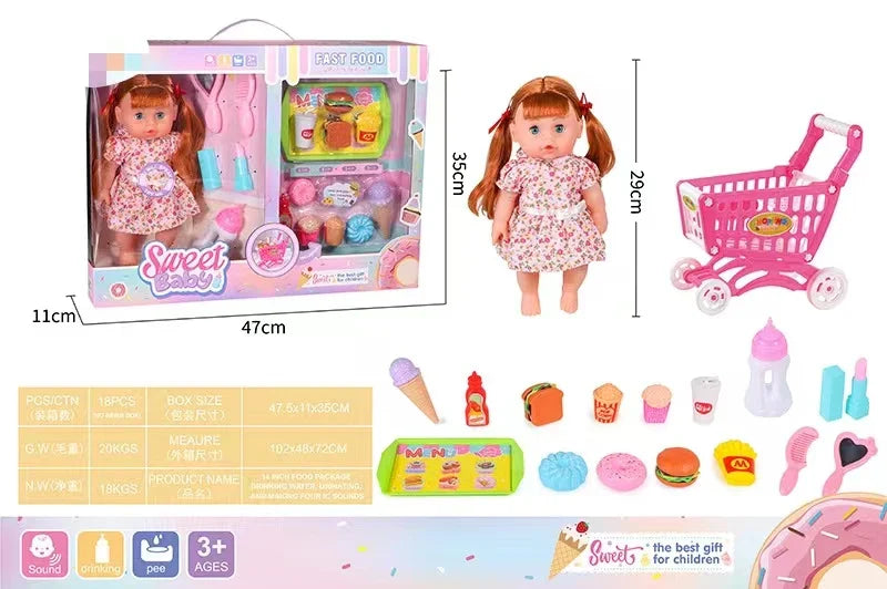 KTX-547475 Lifelike Reborn Baby Doll in Soft Vinyl and Silicone for Children Ages 0-14 Years