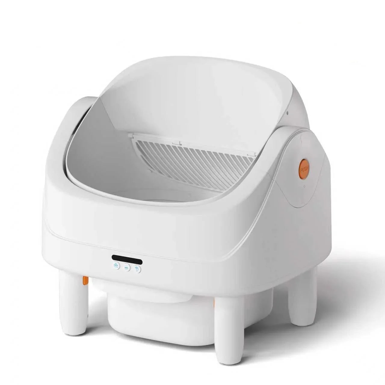 KTX-548243 Automatic Large Capacity Cat Litter Box with Eco-Friendly Round Design and Easy Cleaning Features