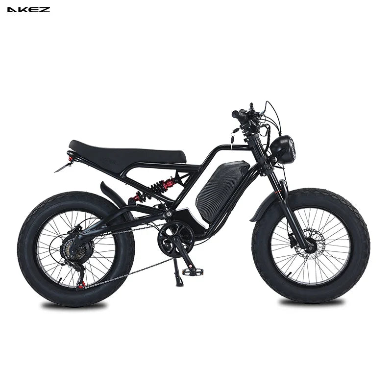 KTX-548499 5000W High-Performance Electric Fat Bike with 7 Speed Gears and Hydraulic Disc Brakes