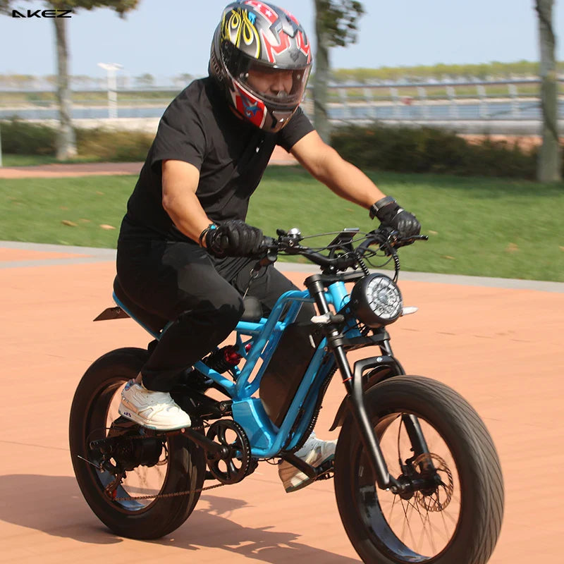 KTX-548499 5000W High-Performance Electric Fat Bike with 7 Speed Gears and Hydraulic Disc Brakes
