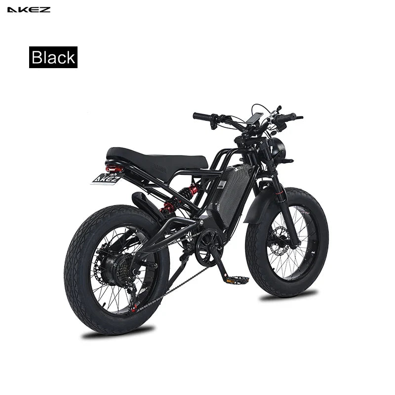 KTX-548499 5000W High-Performance Electric Fat Bike with 7 Speed Gears and Hydraulic Disc Brakes