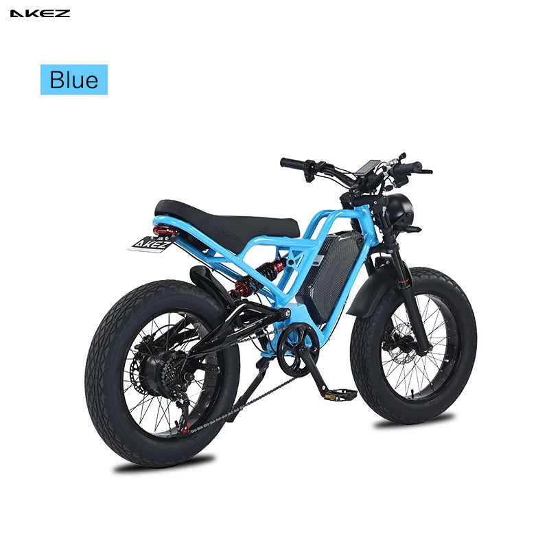 KTX-548499 5000W High-Performance Electric Fat Bike with 7 Speed Gears and Hydraulic Disc Brakes