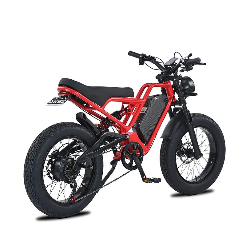 KTX-548499 5000W High-Performance Electric Fat Bike with 7 Speed Gears and Hydraulic Disc Brakes