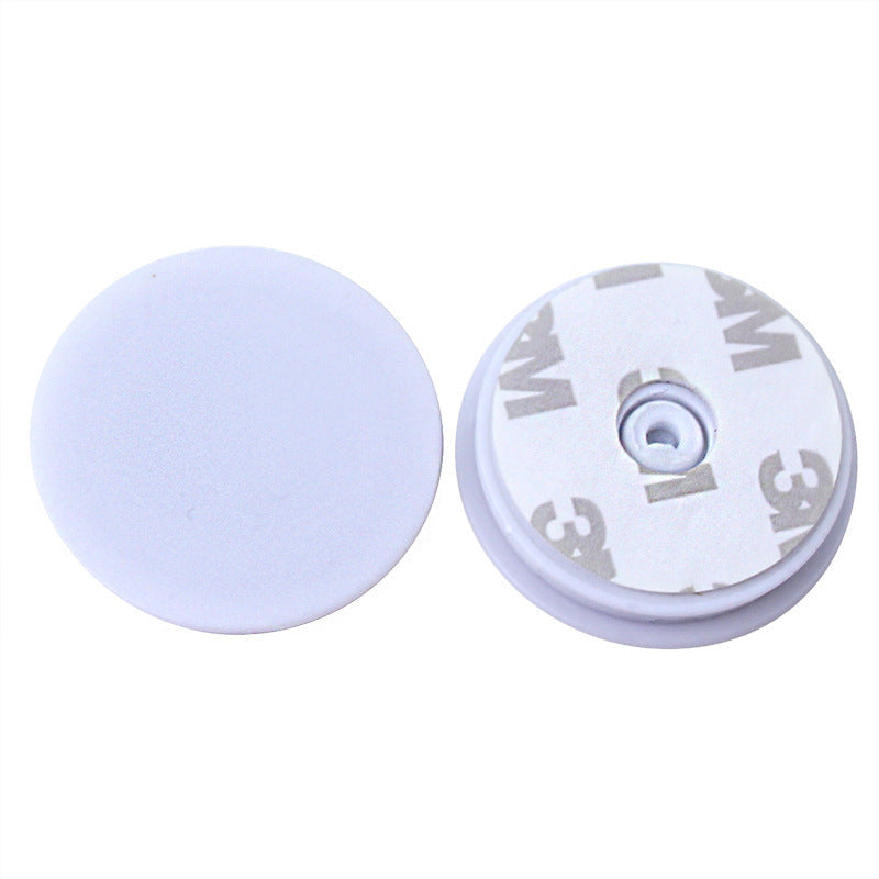 KTX-549011 Sleek Diamond-Studded Silicone Ring Bracket Mobile Phone Airbag Holder in Black and White