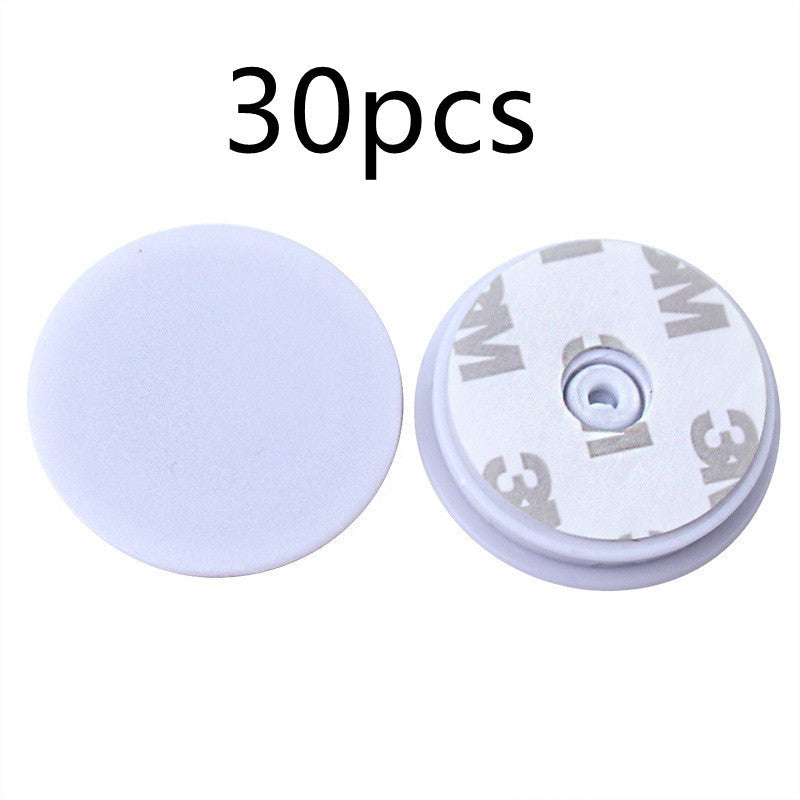 KTX-549011 Sleek Diamond-Studded Silicone Ring Bracket Mobile Phone Airbag Holder in Black and White