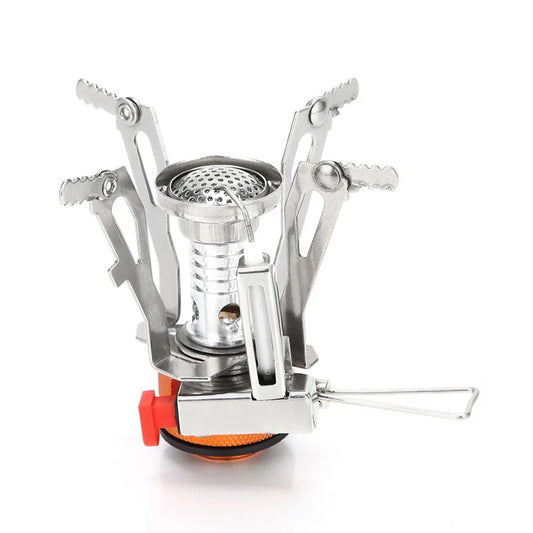 KTX-549459 Ultralight Foldable Outdoor Camping Stove - Compact Aluminium Design for Hiking