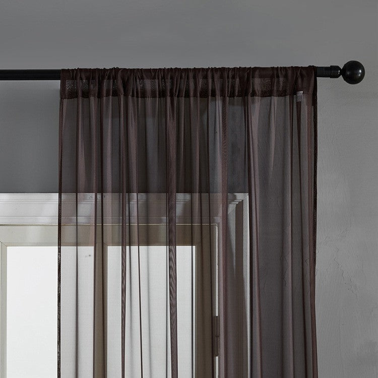 KTX-549651 Cotton and Linen Black Vertical Curtain for Modern Spaces, 150x250 cm