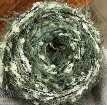 KTX-549779 Hand-Mixed Braided Pendant in Moss Green and Tundra Styles