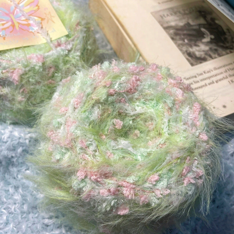 KTX-549779 Hand-Mixed Braided Pendant in Moss Green and Tundra Styles