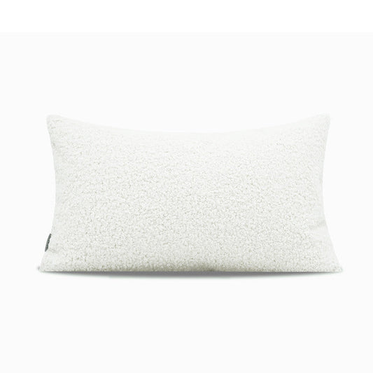 KTX-549779 Nordic Snow White Faux Wool Roll Cushion - Multiple Sizes Available