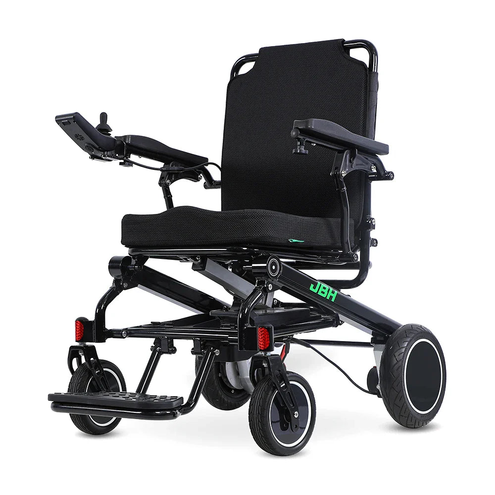 KTX-549971 Foldable Electric Wheelchair with Electromagnetic Brake System, 120KG Capacity, Dual 180W Motors, 20km Driving Range, Aluminum Alloy Frame